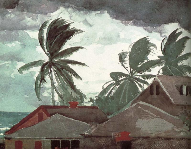 Winslow Homer Hurricane Spain oil painting art